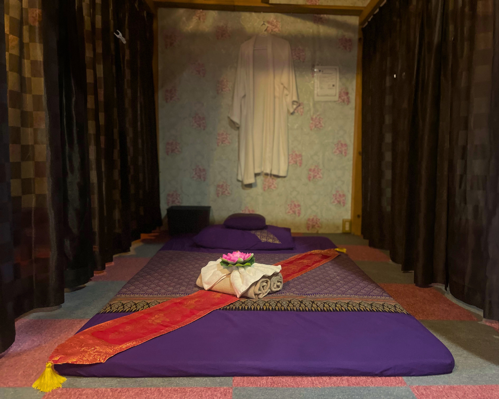 茨城県鉾田市飯名のタイ古式マッサージ・サバイサバイの施術室